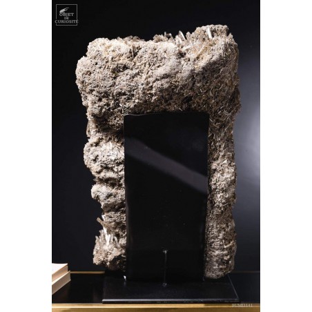 Gypse de Swan Hill (Australie) 12.25kg sur plaque fer noir