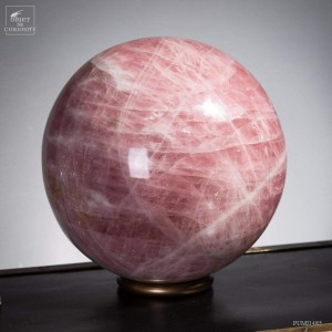 Sphère polie de quartz rose 39kg  (Madagascar)
