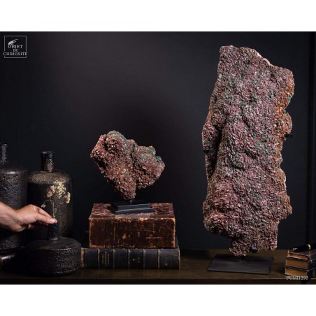 Ankérite du Maroc de 25.2kg sur plaque de fer noir