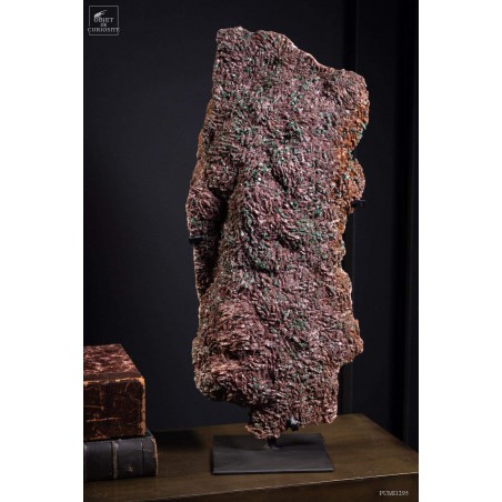 Ankérite du Maroc de 25.2kg sur plaque de fer noir