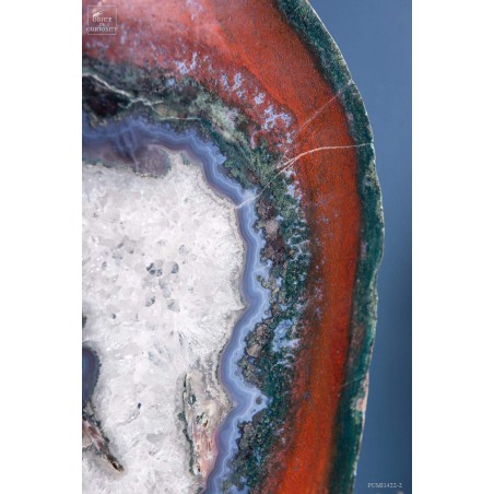 Tranche jaspe rouge et bleu de 1.7Kkg (Brésil)