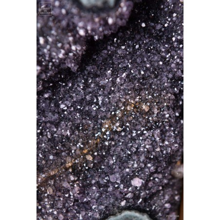 Plaque d'Améthyste avec stalactites polies de 2.6kg (URUGUAY)