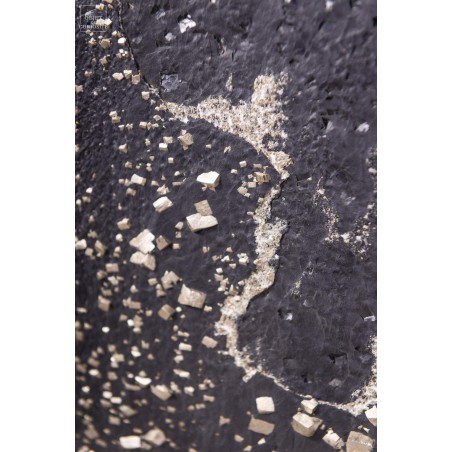 Pyrite cubique (4kg) dans ardoise - St Créac -France.