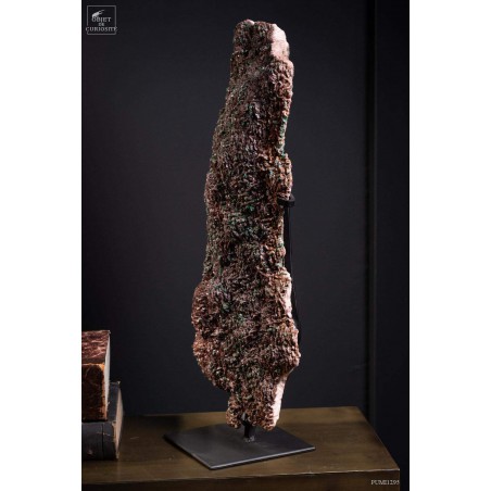 Ankérite du Maroc de 25.2kg sur plaque de fer noir