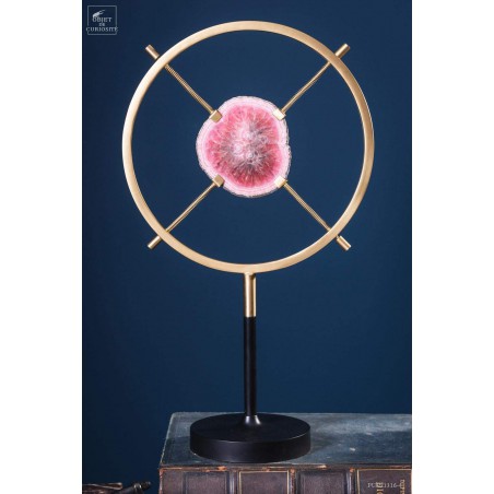  Rhodochrosite polie  (Argentine) support laiton