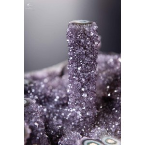 Uruguay amethyst on brass base 2
