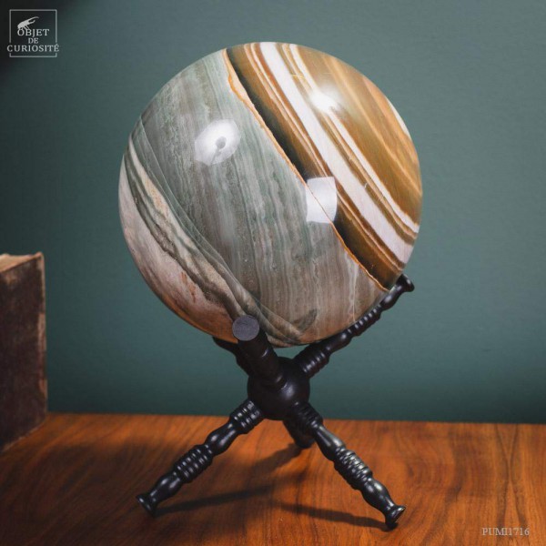 Sphère de jaspe zébré (12.4kg) Madagascar