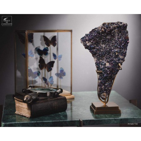 Chalcopyrite iridescent crystals (USA)