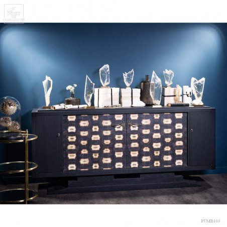 Real antiq sideboard  - mat black finish