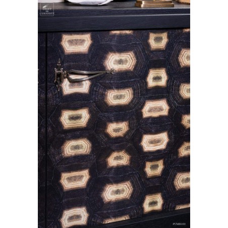 Real antiq sideboard  - mat black finish