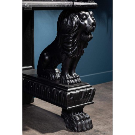 Console sur pietement pattes de lion