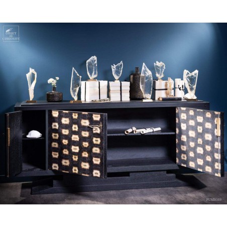 Real antiq sideboard  - mat black finish