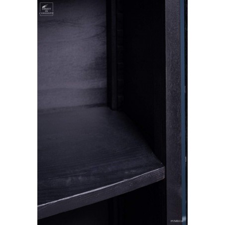 Real antique sideboard 50's - mat black finish