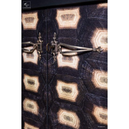 Real antiq sideboard  - mat black finish