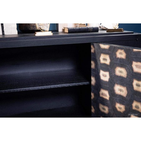 Real antiq sideboard  - mat black finish
