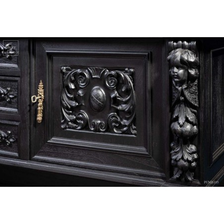 Console sur pietement pattes de lion