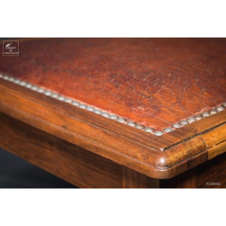 Lot de 6 chaises noyer assise cuir ANTIQUITE